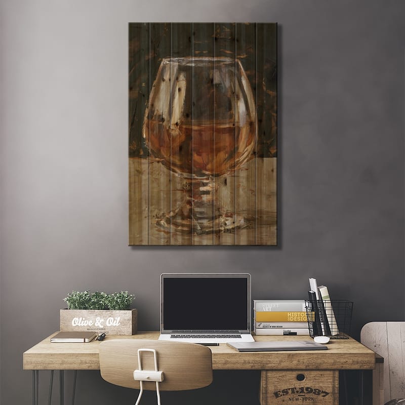 The Hard Stuff III Print On Wood by Ethan Harper - Multi-Color