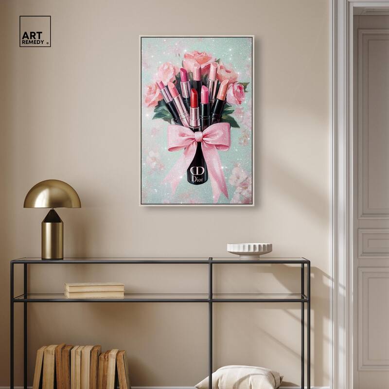 Petitie Bouquet of Lipsticks Canvas by Art Remedy