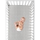 preview thumbnail 4 of 4, Sweet Jojo Designs Grey White Boho Herringbone Arrow Gray Woodland Forest Friends Unisex Boy Girl Collection Fitted Crib Sheet