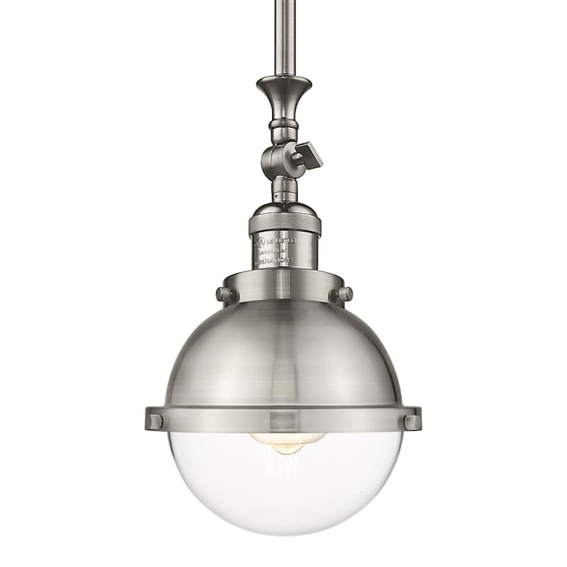 Innovations Lighting 206-12-7 Hampden Pendant Hampden 7" Wide Mini - Brushed Satin Nickel / Clear