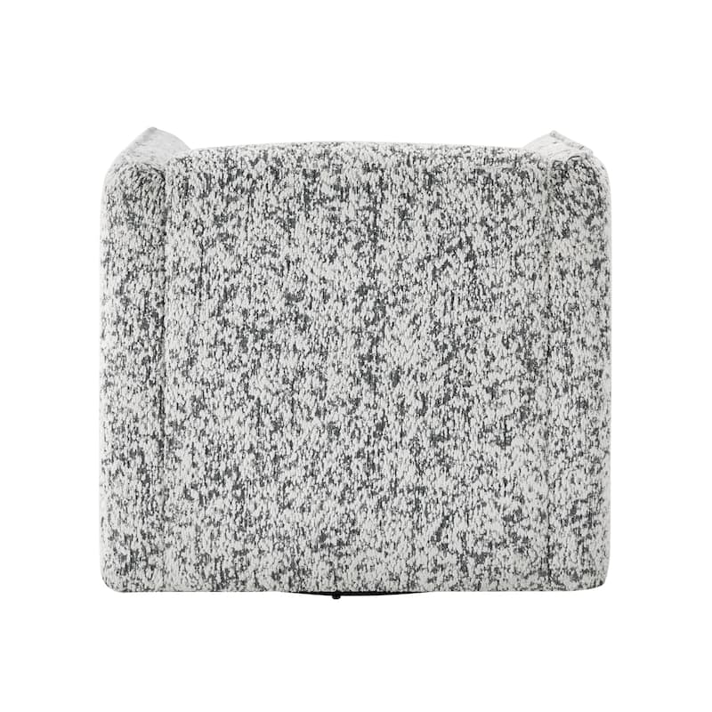 Freemont & Park Marlow 33" Jacquard Fabric Swivel Chair - One Lumbar Pillow
