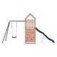 preview thumbnail 3 of 21, vidaXL Swing Set Outdoor Backyard Wooden Playground Equipment for Kids Age 3-8
