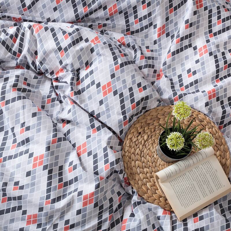 SUSSEXHOME Orange Paradise Full Size Duvet Cover Set, Hypoallergenic