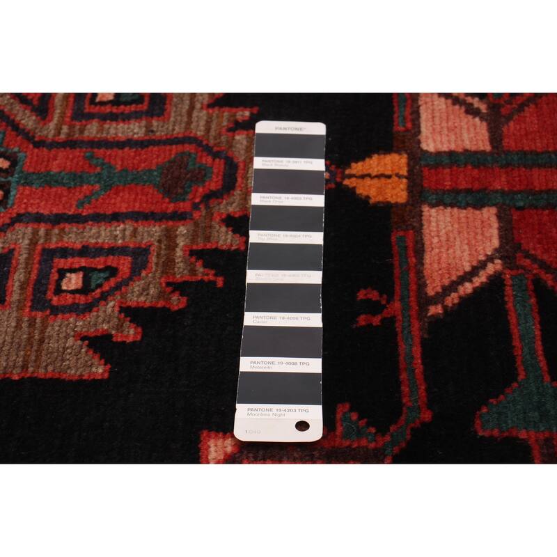 ECARPETGALLERY Hand-knotted Konya Anatolian Black Wool Rug - 3'11 x 11'1