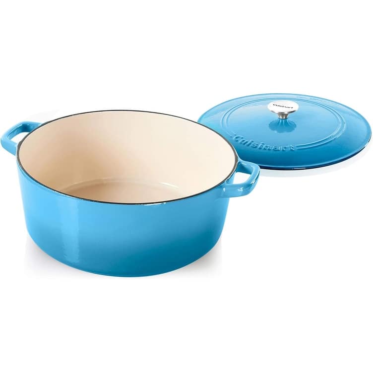Cuisinart Chef's Classic 7- Quart Enameled Cast Iron Round Covered Casserole