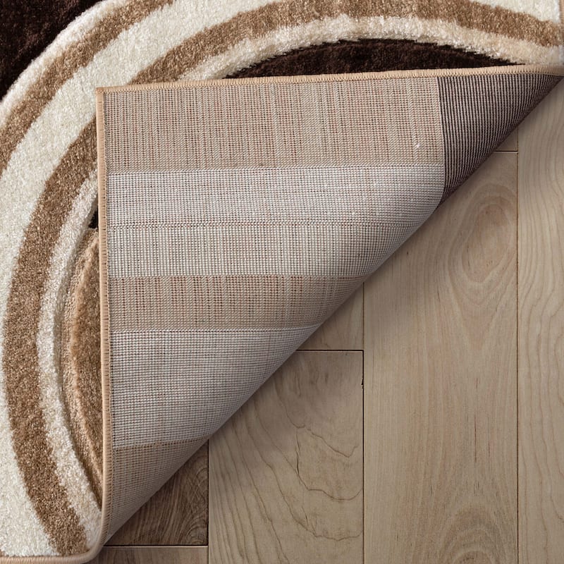 Well Woven Ruby Galaxy Waves Modern Geometric Area Rug