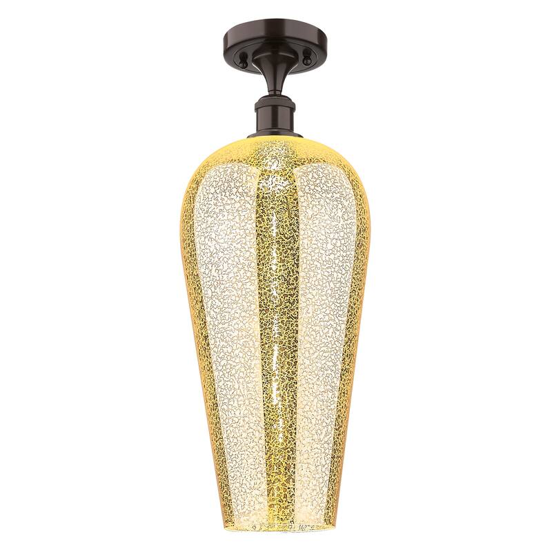 Innovations Lighting Endless Possibilities Ballston - Chelsea - 1 Light 8" Semi-Flush Mount - Mercury/Oil Rubbed Bronze