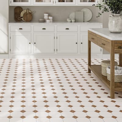 Merola Tile Canterbury Terra 12-7/8" x 12-7/8" Porcelain Floor and Wall Tile