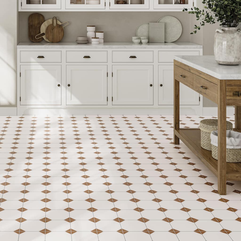 Merola Tile Canterbury Terra 12-7/8" x 12-7/8" Porcelain Floor and Wall Tile