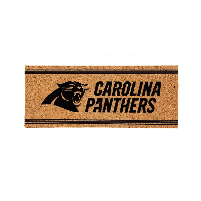 Carolina Panthers Monochrome Indoor/Outdoor Coir Door Mat