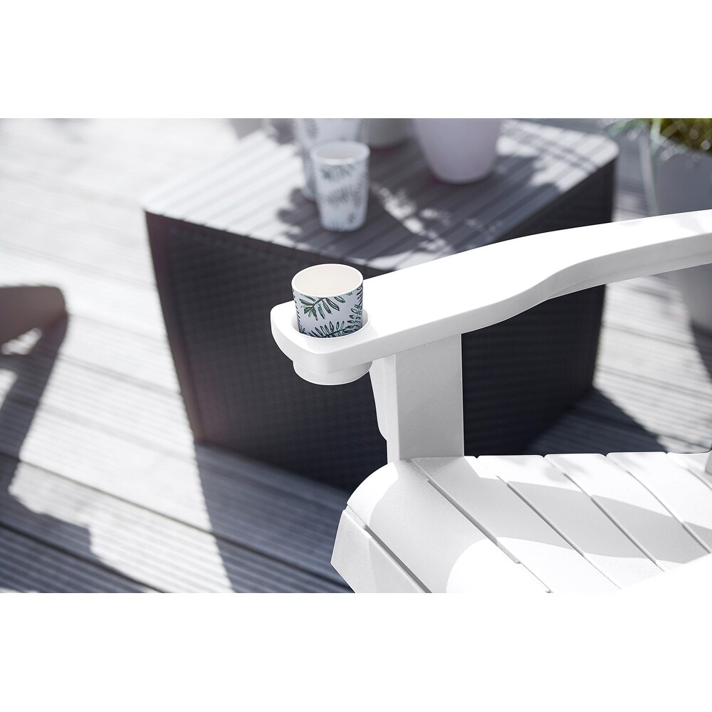 Keter adirondack chair with cup holder outlet