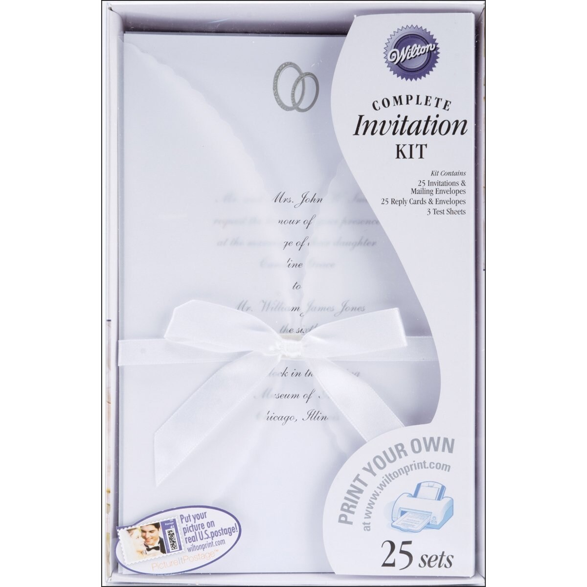 Shop Wilton Diy Infinity Wedding Invitation Kit 25 Pack