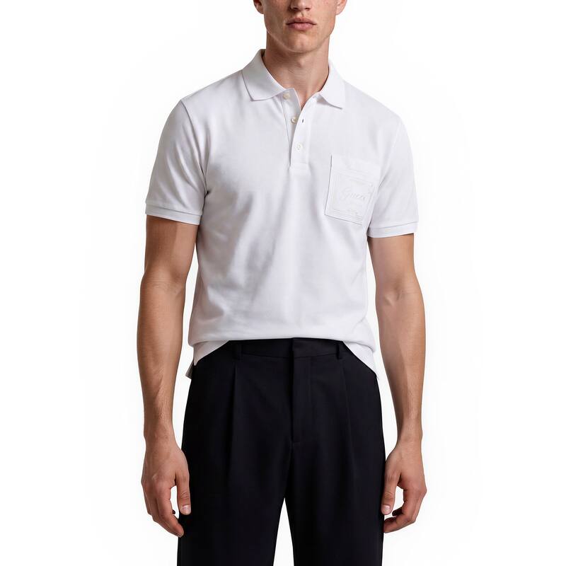Gucci Men's Cotton Piquet Polo Shirt - M