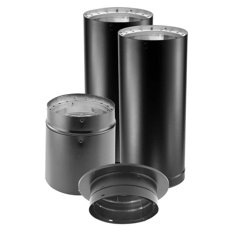 DuraVent 6DVL-KVP DVL 6 x 6 Inch Stainless Steel Double Wall Connector Kit - 15.42
