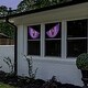 preview thumbnail 4 of 2, Lighted Eyes Halloween Window Silhouette Decorations - 40" - Purple - Set of 2