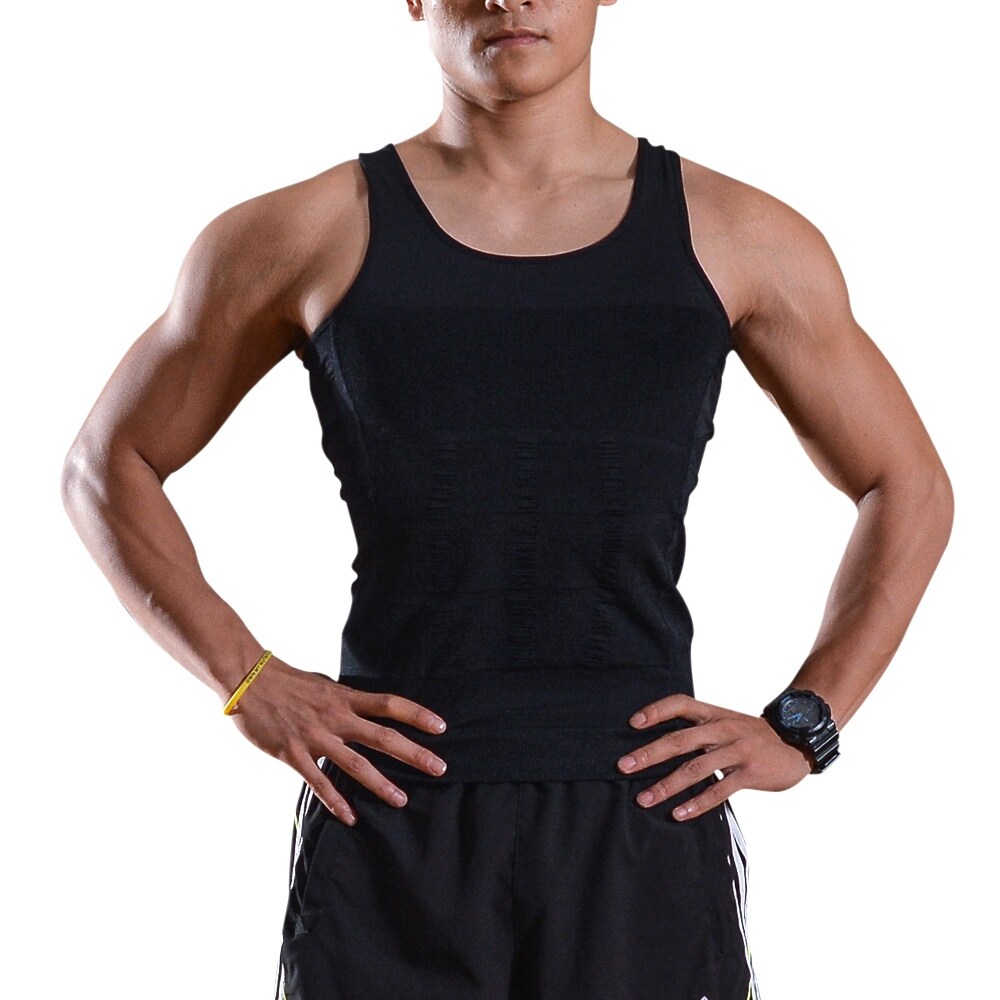 mens belly compression shirt