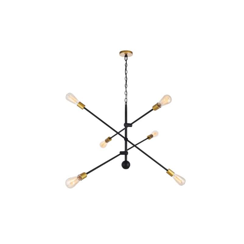 6-Light 42 inch Sputnik Pendant