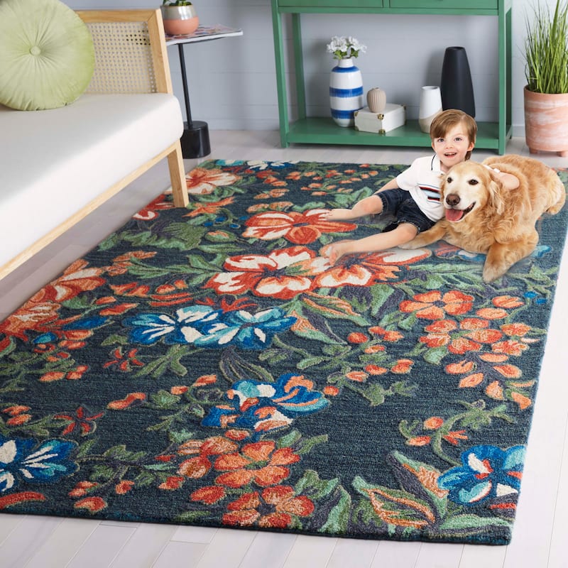 SAFAVIEH Handmade Jardin Engeline Country Wool Rug