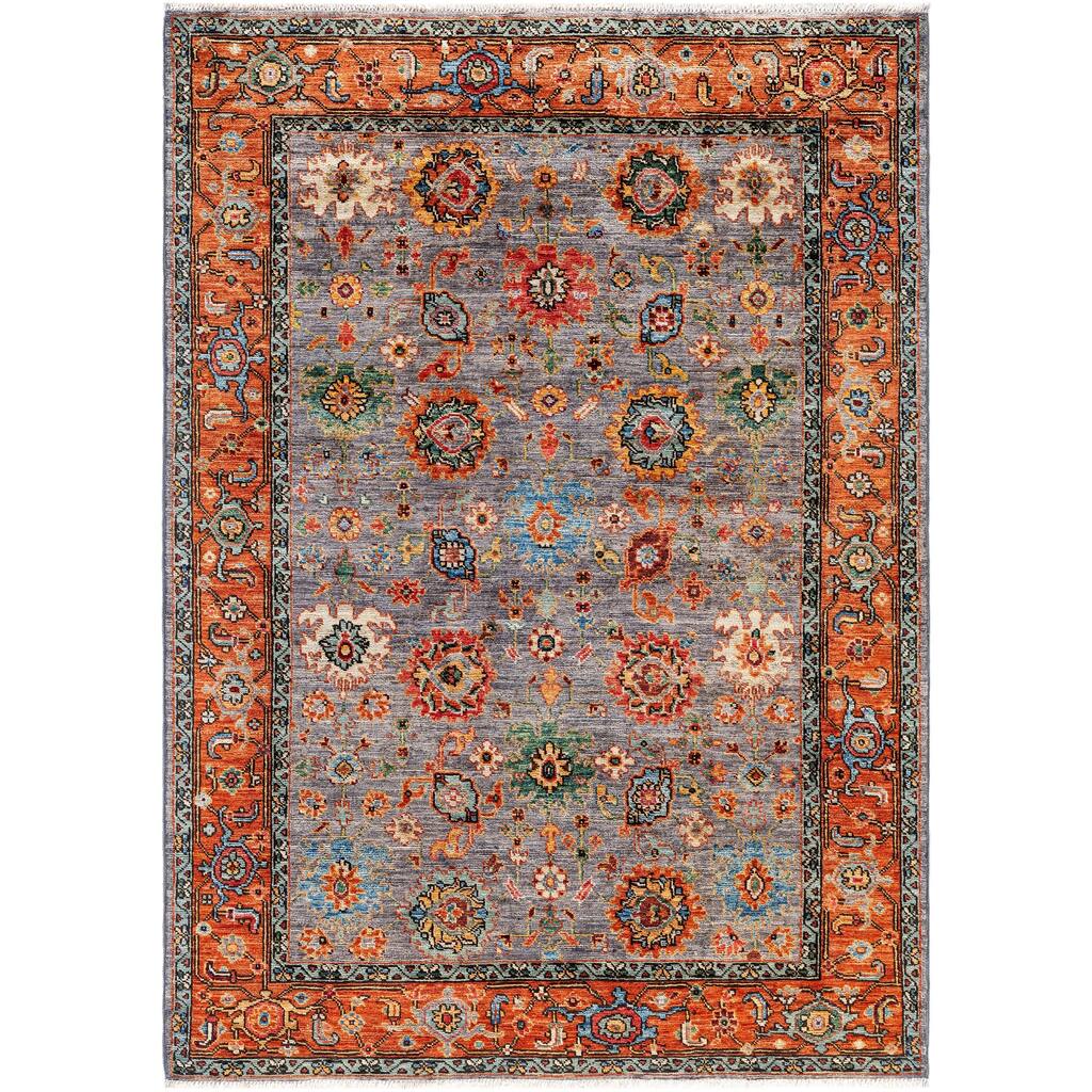 Serapi One-of-a-Kind Hand-Knotted Area Rug - Gray - 4' 3" x 5' 11"