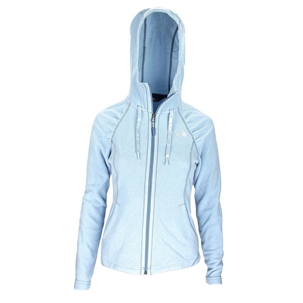 The North Face Women Mezzaluna Hoodie Basic Jacket Light Blue/Blue/White