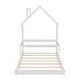 preview thumbnail 24 of 25, Twin Size House-Shaped Headboard Floor Bed with Handrails