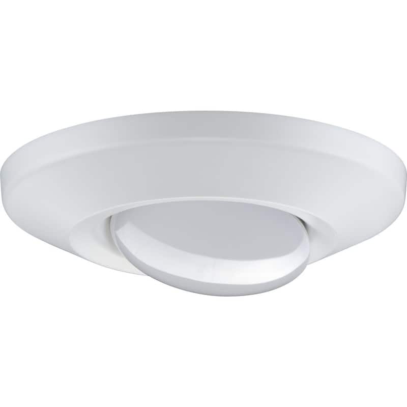 Intrinsic Collection 7 inch White Flush Mount LED Adjustable Eyeball - 7.25 in x 7.25 in x 1.546 in