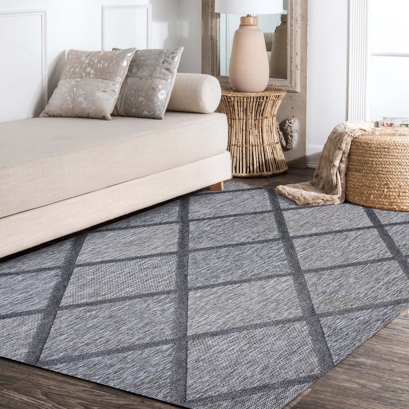 JONATHAN Y Talaia Diamond Trellis Indoor/Outdoor Area Rug
