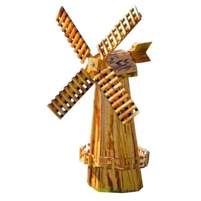 Wooden Windmill Decoration