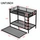 preview thumbnail 8 of 51, Metal Bunk Bed with Twin Size Trundle