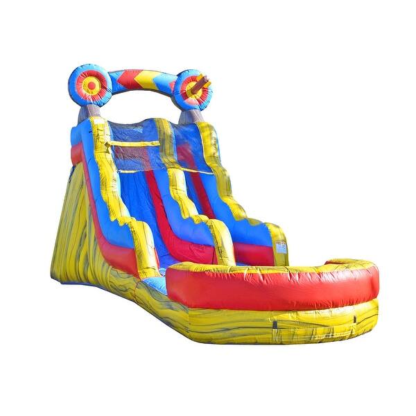 JumpOrange Target 15 ft Commercial Grade Inflatable Water Slide with ...