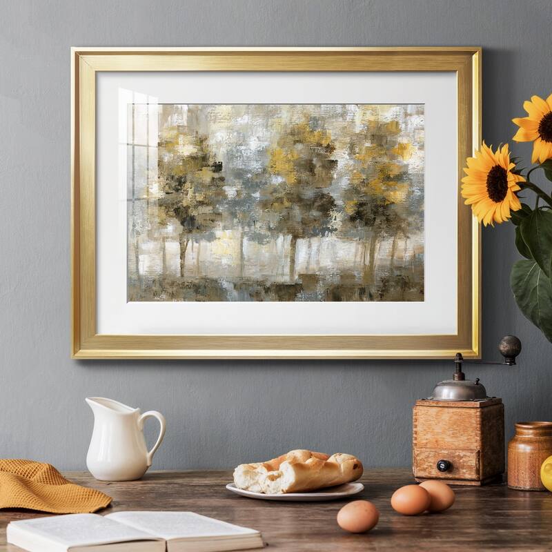 Linen Trees Premium Framed Print - Ready to Hang
