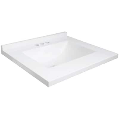 Design House 630210 Camilla 25" Cultured Marble Vanity Top with