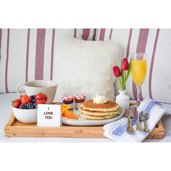 Ottoman Tray with Legs Breakfast in bed Tray Farmhouse tray