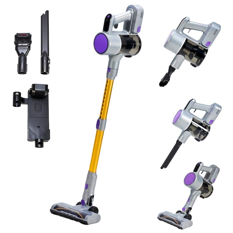 Cordless Vacuum Cleaner, Stick Vac, Powerful Suction, Rechargeable, Lightweight, and Versatile for Carpet, Hard Floor, Pet Hair - Purple