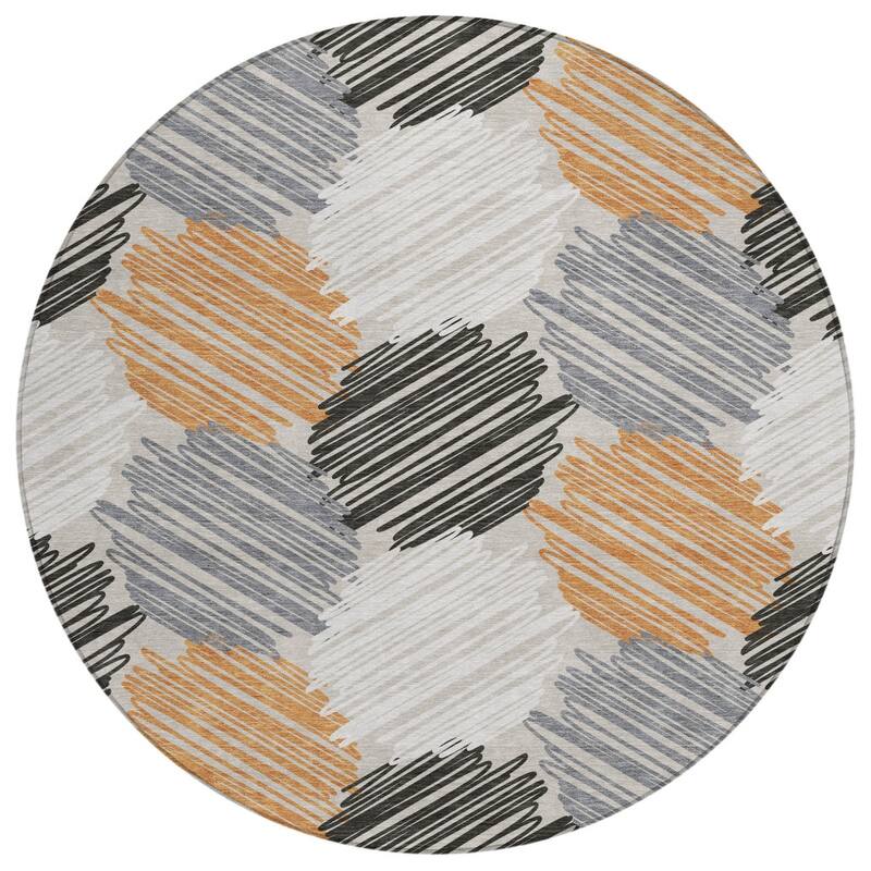 HomeRoots Geometric Transitional Rectangle Outdoor Rug