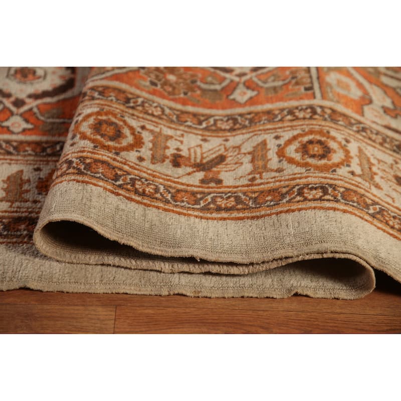 Antique Tabriz Haj Jalili Persian Rug Handmade Floral Wool Carpet - 13'5" x 18'9"