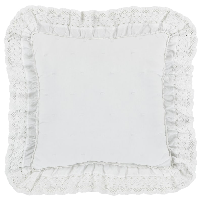 Samantha 20" Square Quilted Decorative Throw Pillow