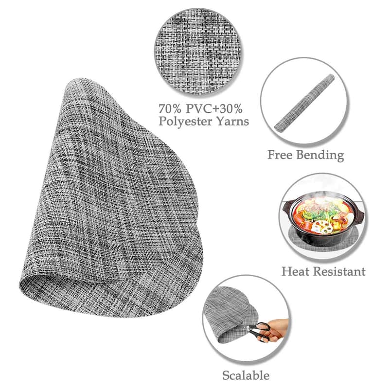 Washable Placemats Set of 6 Non-Slip Insulation Mats