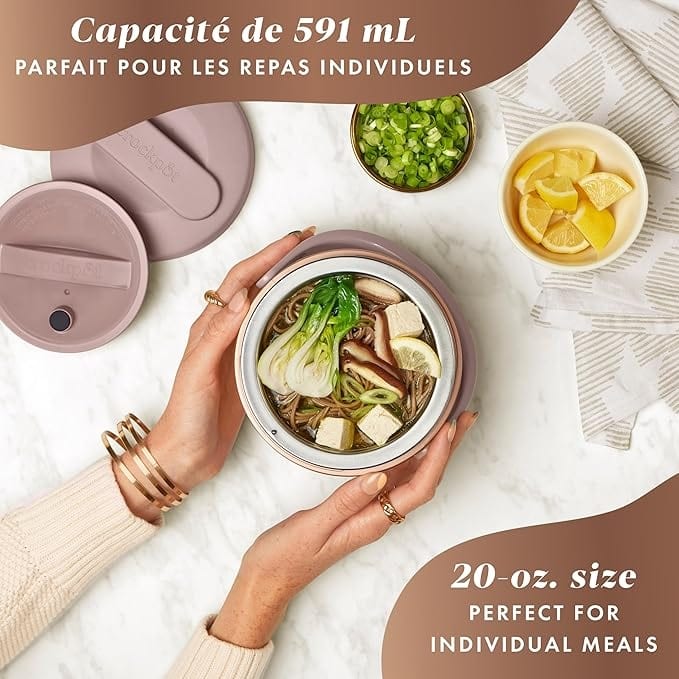 Crock-Pot Electric Lunch Box, Portable Food Warmer for On-the-Go, 20-Ounce (591 mL)