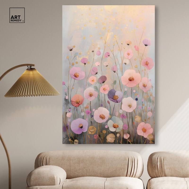 Tiny Blooms II Canvas by Art Remedy, Gallery Wrapped
