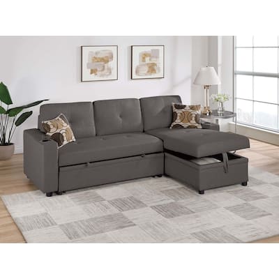 Poundex Convertible Sectional
