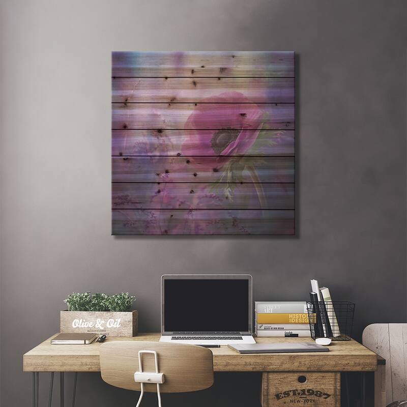 Ecstasy Print On Wood by Natalia Simongulashvili - Multi-Color