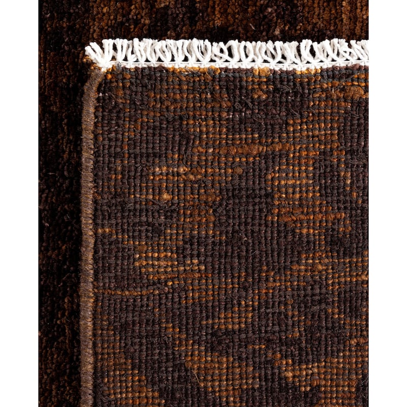 Overdyed One-of-a-Kind Hand-Knotted Area Rug - Brown - 6' 1" x 8' 7"