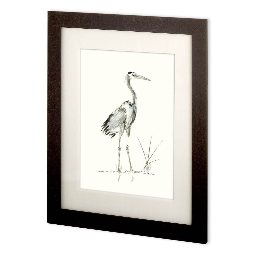 Custom Evening Watch I (MC) by Nan Rae Hand Embellished Textured Framed Art Print Matted under Glass