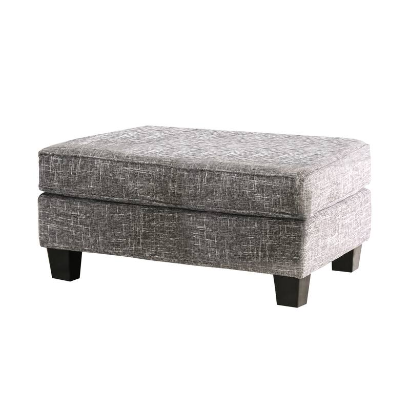 Sorz Contemporary Fabric Upholstered Cocktail Ottoman by Furniture of America