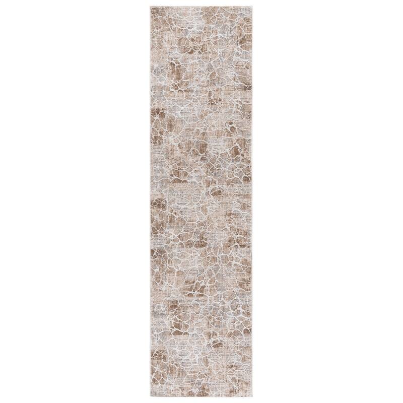SAFAVIEH Finley Ayumi Modern Abstract Rug - Beige/Ivory - 2'2" x 8' Runner