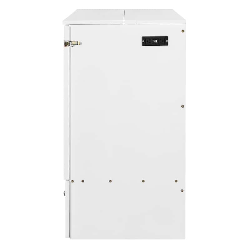 Roomfitters Full Size Storage Murphy Bed with Built-in Drawers and Foldable Design