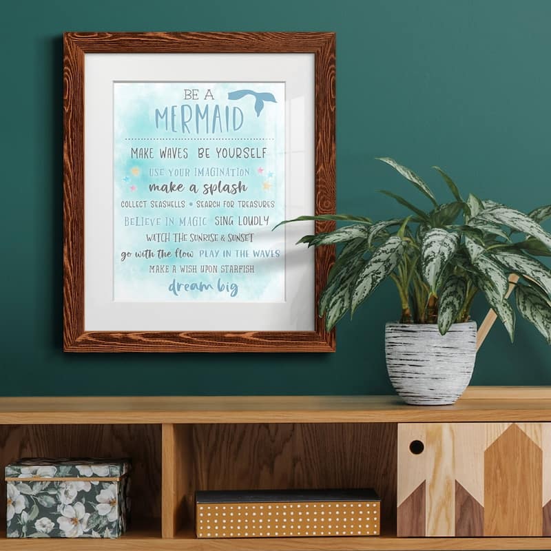 Be a Mermaid-Premium Framed Print - Ready to Hang