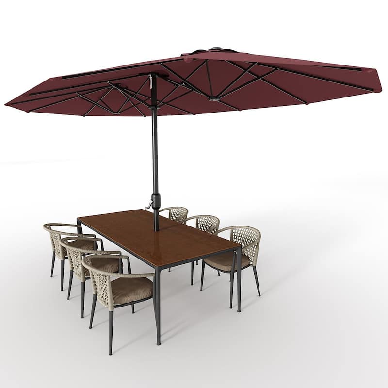 Coromose 13ft Large Patio Umbrella, for Pool Deck Garden Backyard
