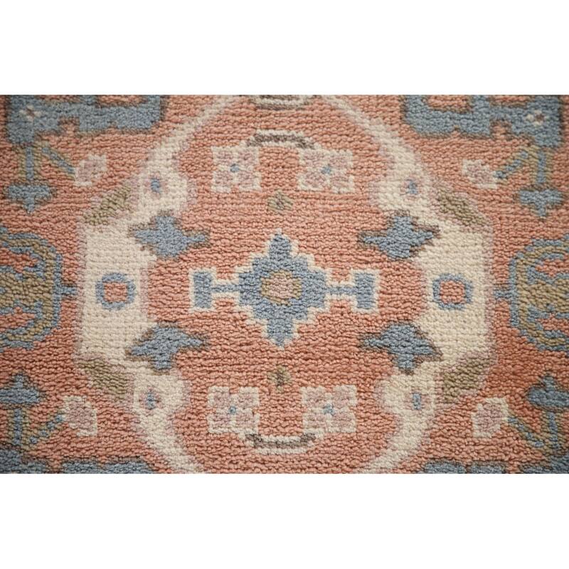 Oushak Indian Runner Rug Handmade Wool Carpet - 2'6"x 9'11"
